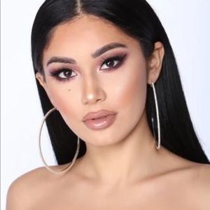 Guess oversized crystal hoop earrings